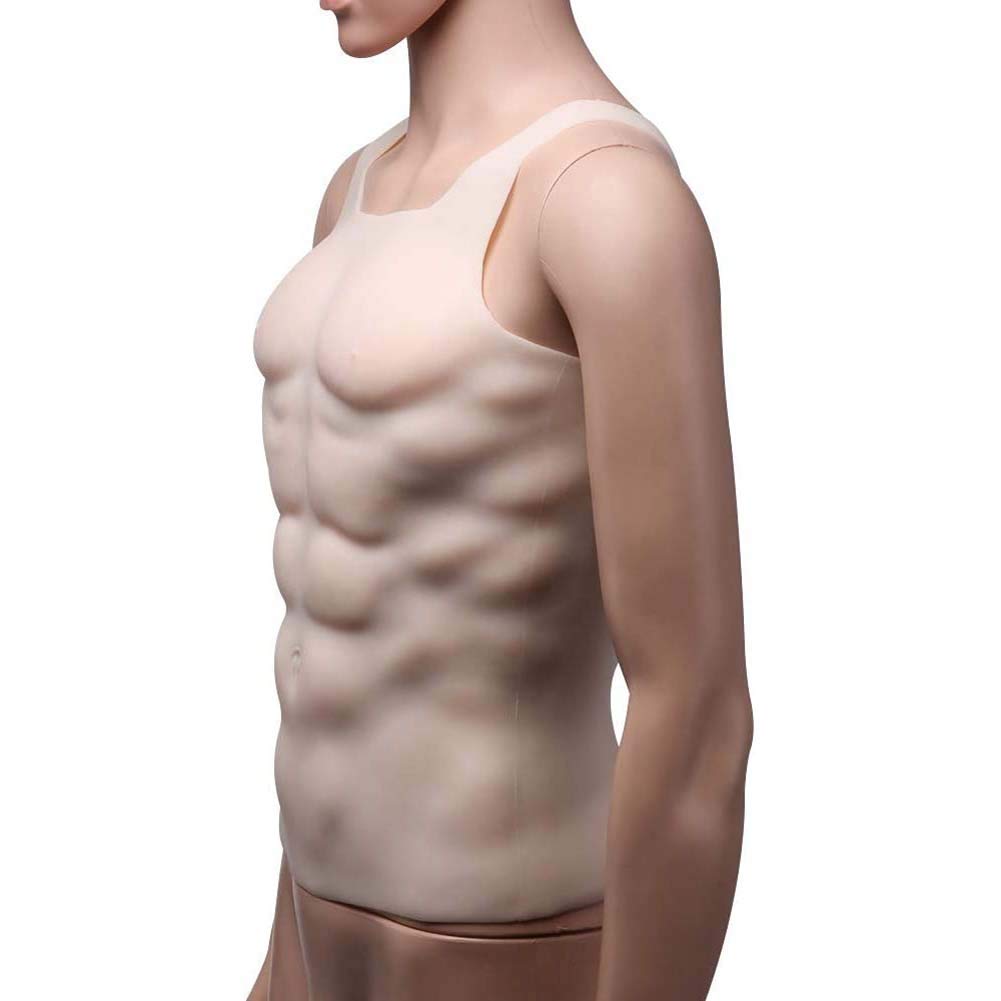 固体人形すべてのシリコーンシミュレーションは、男性 Amazon.co.jp: シリコーン筋肉マンフェイク6パックのVラインは